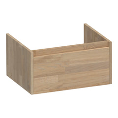 BRAUER Hope onderkast 60 met 1 softclose lade greeploos en 1 sifon uitsparing vingerlas eiken grijs