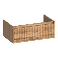 BRAUER Hope Wavy onderkast 80 met 1 softclose lade greeploos en 1 sifon uitsparing Honey