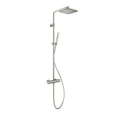 Hotbath Gal SDSGL9 thermostatische stortdoucheset - hoofddouche 22x22cm - Geborsteld Messing PVD