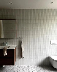 The Mosaic Factory Sevilla Mozaïek Tegel Kitkat Vinger - Vintage White Glossy