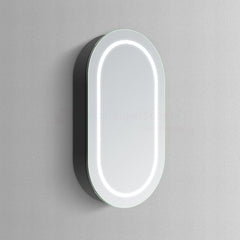 Spiegelkast SPK91000 – 45x90x13 cm – 1 Deur – Directe LED verlichting – Aluminium – Met spiegelverwarming