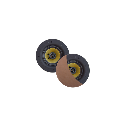RUMBA SPEAKERSET, 45W (0,5" TWEETER), BRUSHED RED GOLD, ROND 120 MM, DIEPTE 55 MM, RANDLOOS, IPX4