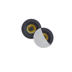 RUMBA SPEAKERSET, 45W (0,5" TWEETER), WIT, ROND 120 MM, DIEPTE 55 MM, RANDLOOS, IPX4