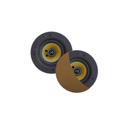 SAMBA SPEAKERSET, 65W (DRAAIBARE TWEETER), BRUSHED GOLD (ROND 195 MM), RANDLOOS