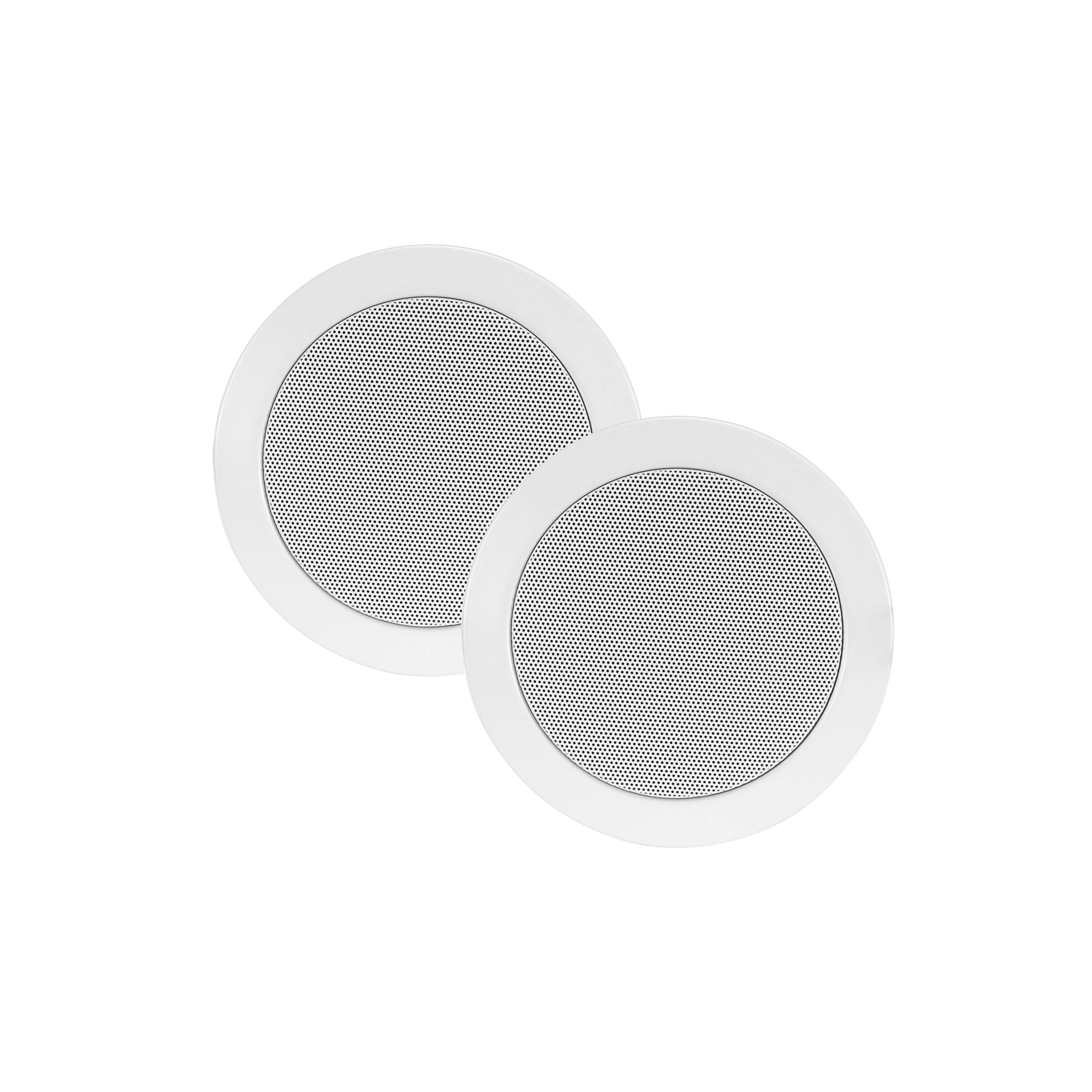 TWIST SPEAKERSET, SPATWATERDICHT, 45 WATT, KLEUR WIT  RAL 9016 (AFM. 135 X 43 MM)