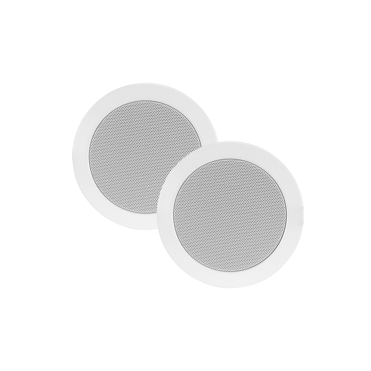 TWIST SPEAKERSET, SPATWATERDICHT, 45 WATT, KLEUR WIT  RAL 9016 (AFM. 135 X 43 MM)