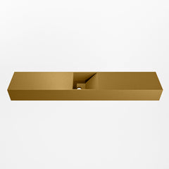 MONDIAZ TYNE 120cm fontein solid surface kleur Oro. Positie wastafel midden