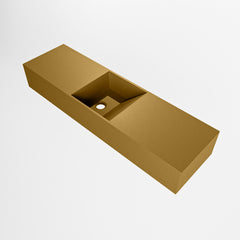 MONDIAZ TYNE 80cm fontein solid surface kleur Oro. Positie wastafel midden