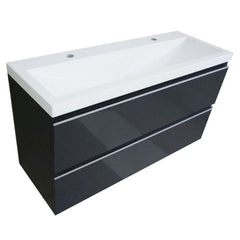 Shall onderkast 100 x 36 cm houtnerf grijs