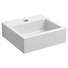 Clou Flush 1 toiletfontein met kraangat wit keramiek -  CL/03.03010-2