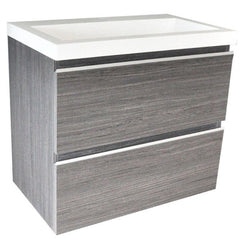 Shall onderkast 60 x 36 cm houtnerf grijs