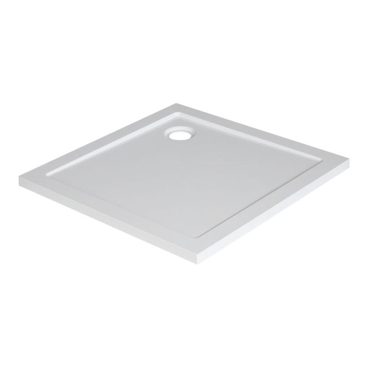 luxe douchebak SMC vierkant 800x800x40 wit