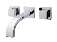 Rombo wastafelkraan 2-knops inbouw chroom