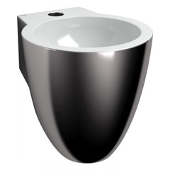 Clou Flush 6 toiletfontein met kraangat platina/wit keramiek -  CL/03.14060