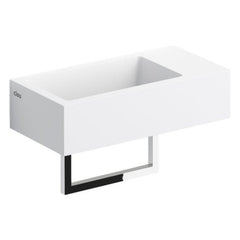 Clou Flush 3 toiletfontein rechts met voorbewerkt kraangat aluite met handdoekhouder -  CL/03.13031.02