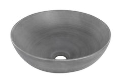 Differnz Slim waskom keramiek - Ø 39.5 x 13.5 cm - betonlook donkergrijs