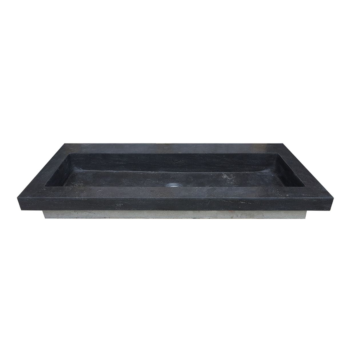 Wiesbaden Raw wastafel enkel zonder kraangat 120x46x5 cm hardsteen gezoet