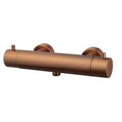 Caral Cool Touch thermostatische douchemengkraan geborsteld brons koper