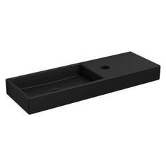 Clou Mini Wash Me fontein 56cm - met kraangat rechts - mat zwart keramiek -  CL/03.12240