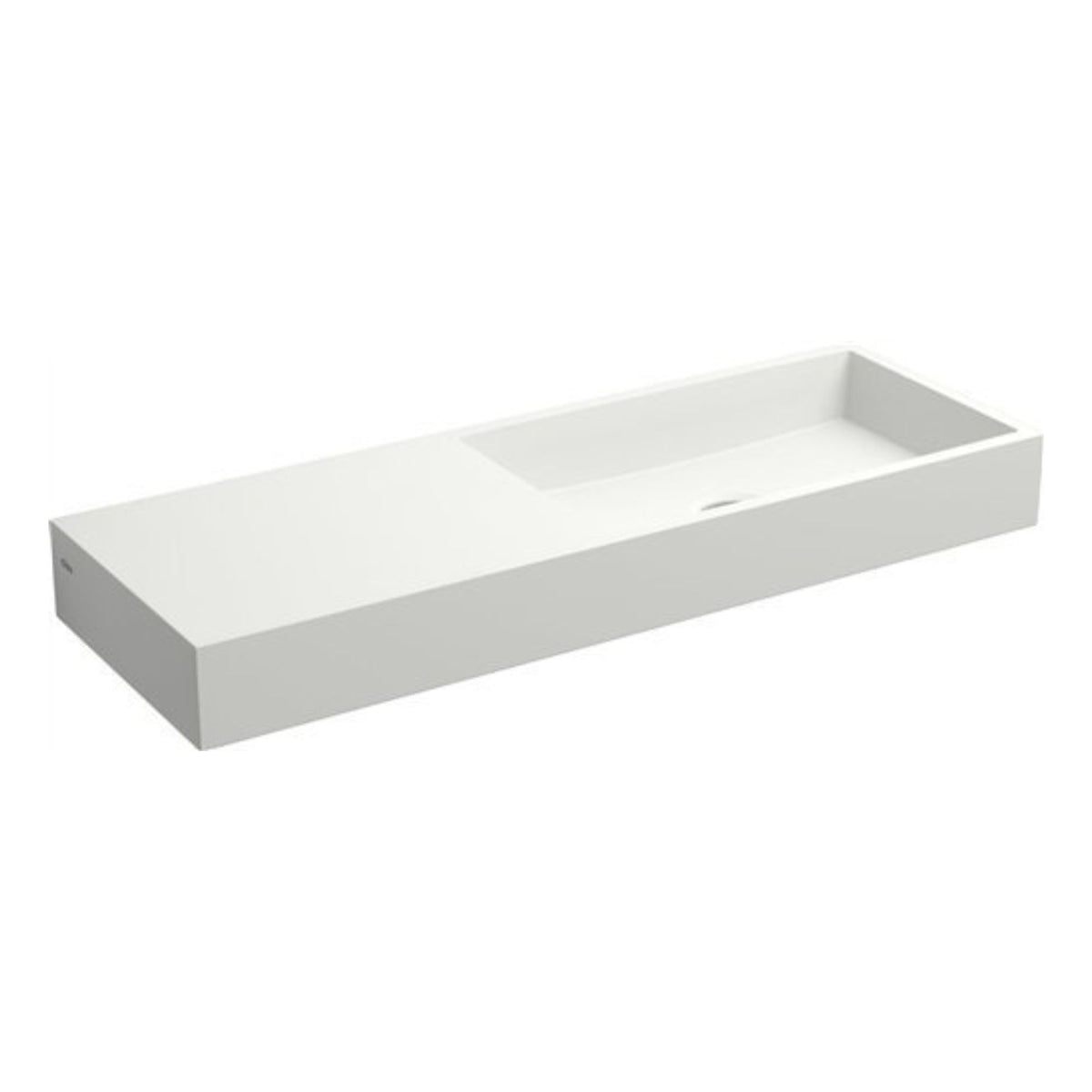 Clou Mini Wash Me fontein 56cm zonder kraangat - links - aluite -  CL/03.13138
