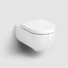 Clou Hammock hangtoilet 56cm Rimless glans wit met zitting - CL/04.01060