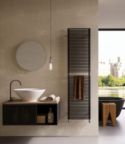 Instamat Plein Elektrische radiator - 800W - 159,2x40cm - Mat Zwart - PL160.40EK01