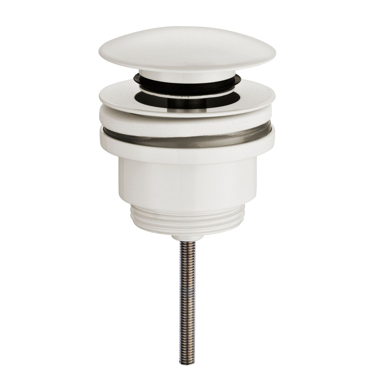 Caral clickwaste afvoerplug 5/4" keramiek glans wit