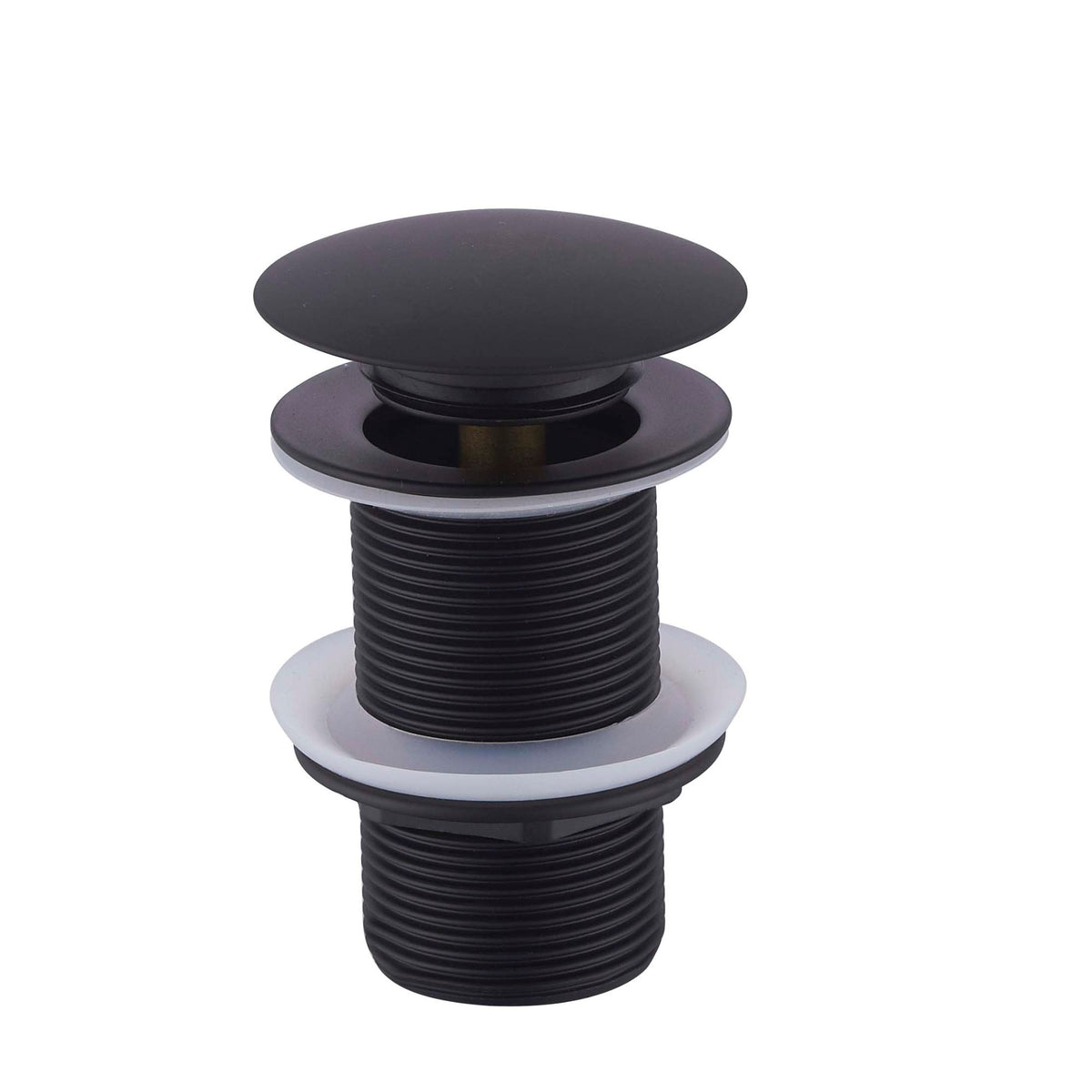 Caral clickwaste afvoerplug verlengd 5/4" mat zwart