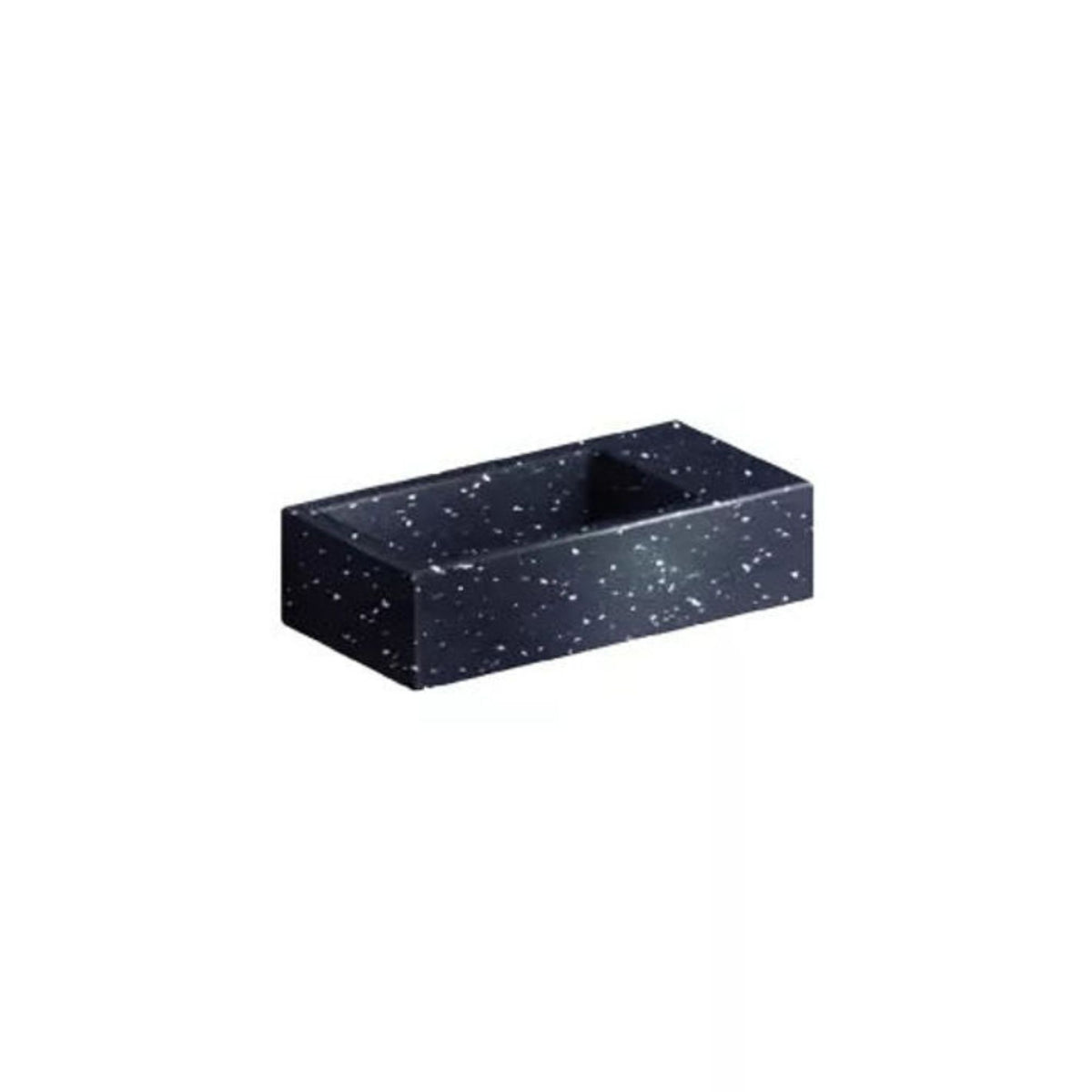 Clou Flush 3 fontein 36cm rechts gerecycled plastic - heelal zwart PE -  CL/03.80031