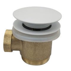 Caral clickwaste afvoerplug vrijstaand bad 1 1/2" glans wit