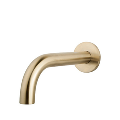 Caral baduitloop rond 20 cm 1/2'' geborsteld messing PVD