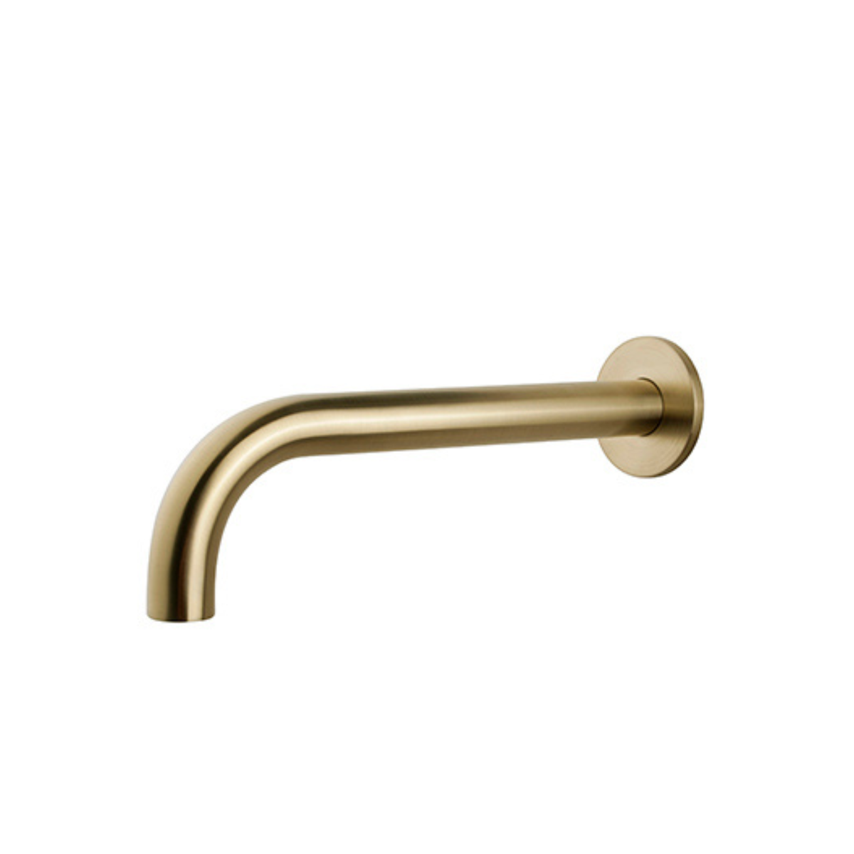 Caral baduitloop rond 30 cm 1/2'' geborsteld messing PVD