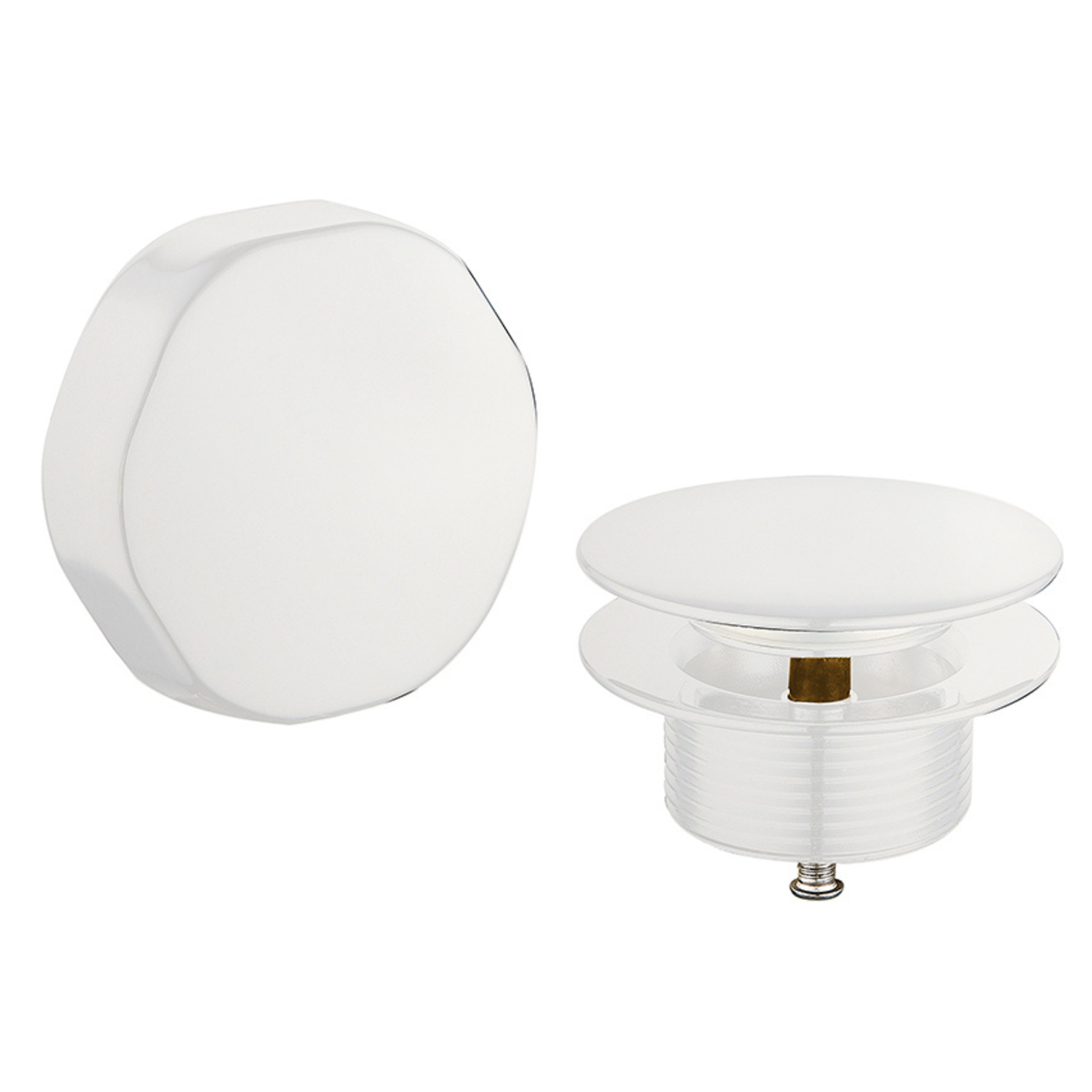 Doblar afbouwdeel badafvoer met overloop mat wit