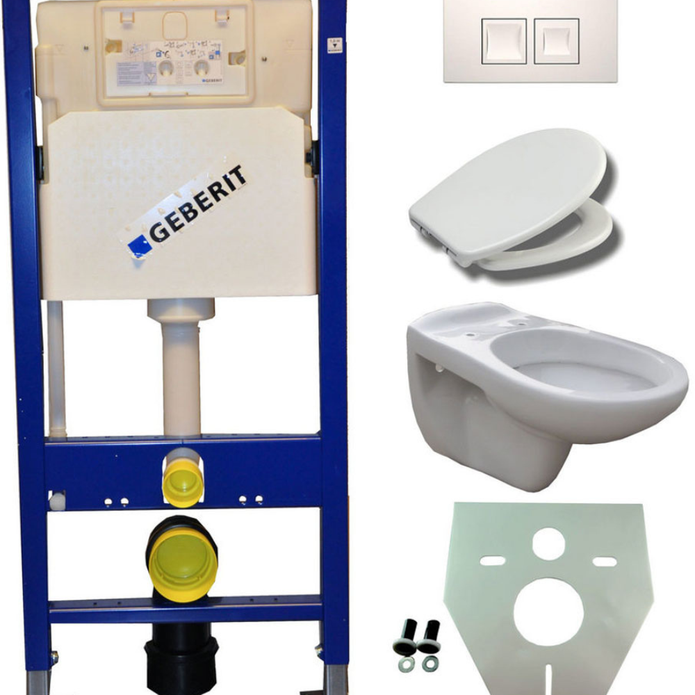 Geberit UP 100 + Neptune WC + Ultimo seat + Delta 35 white