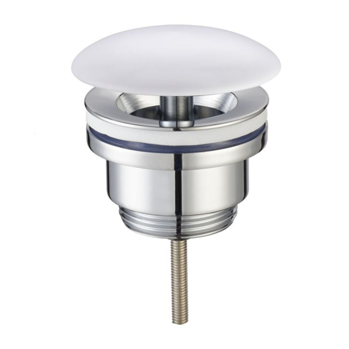 Caral open afvoerplug 5/4" keramiek glans wit