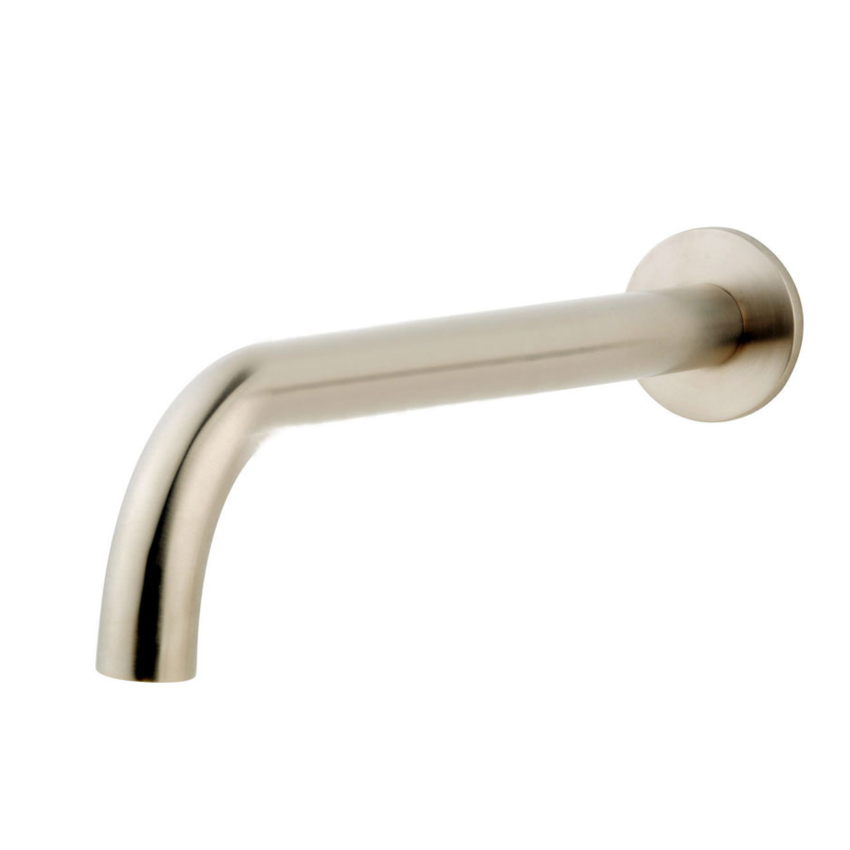 Caral baduitloop rond 30 cm 1/2'' geborsteld staal PVD