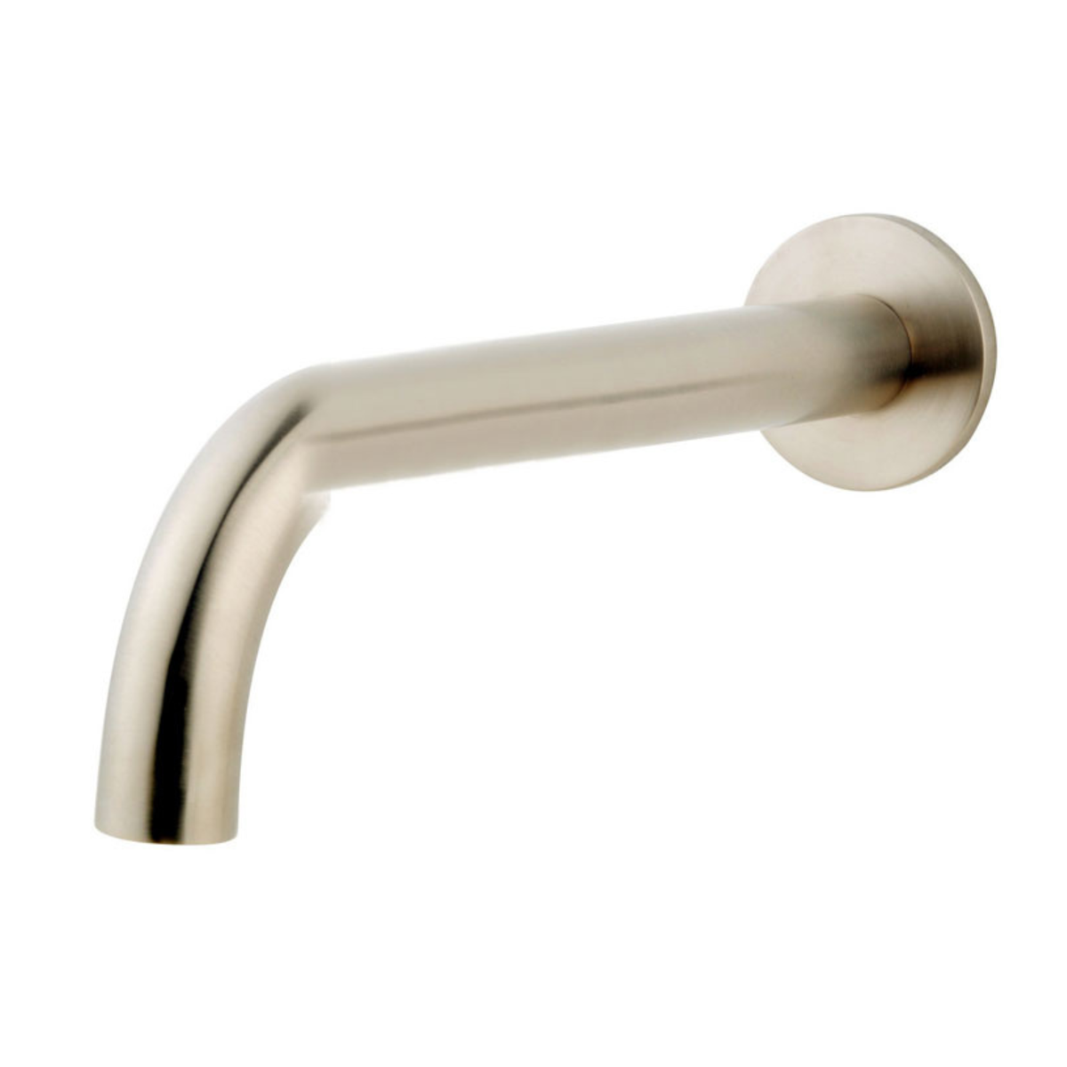 Baduitloop rond 25 cm 1/2'' geborsteld staal