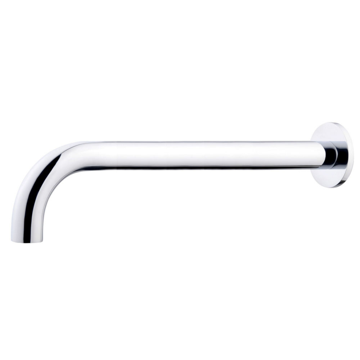 Baduitloop rond 30 cm 1/2'' chroom