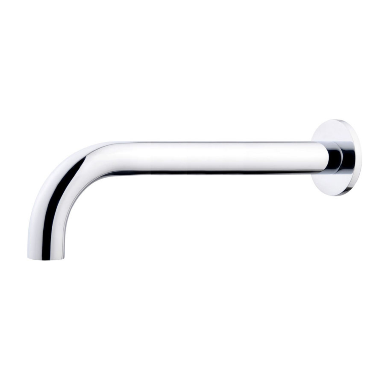 Baduitloop rond 25 cm 1/2'' chroom