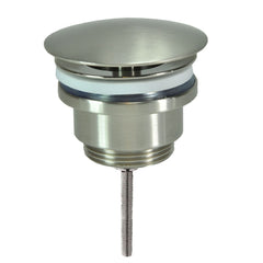 Caral open afvoerplug 5/4'' geborsteld staal