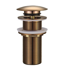 Caral clickwaste afvoerplug verlengd 5/4" geborsteld brons koper