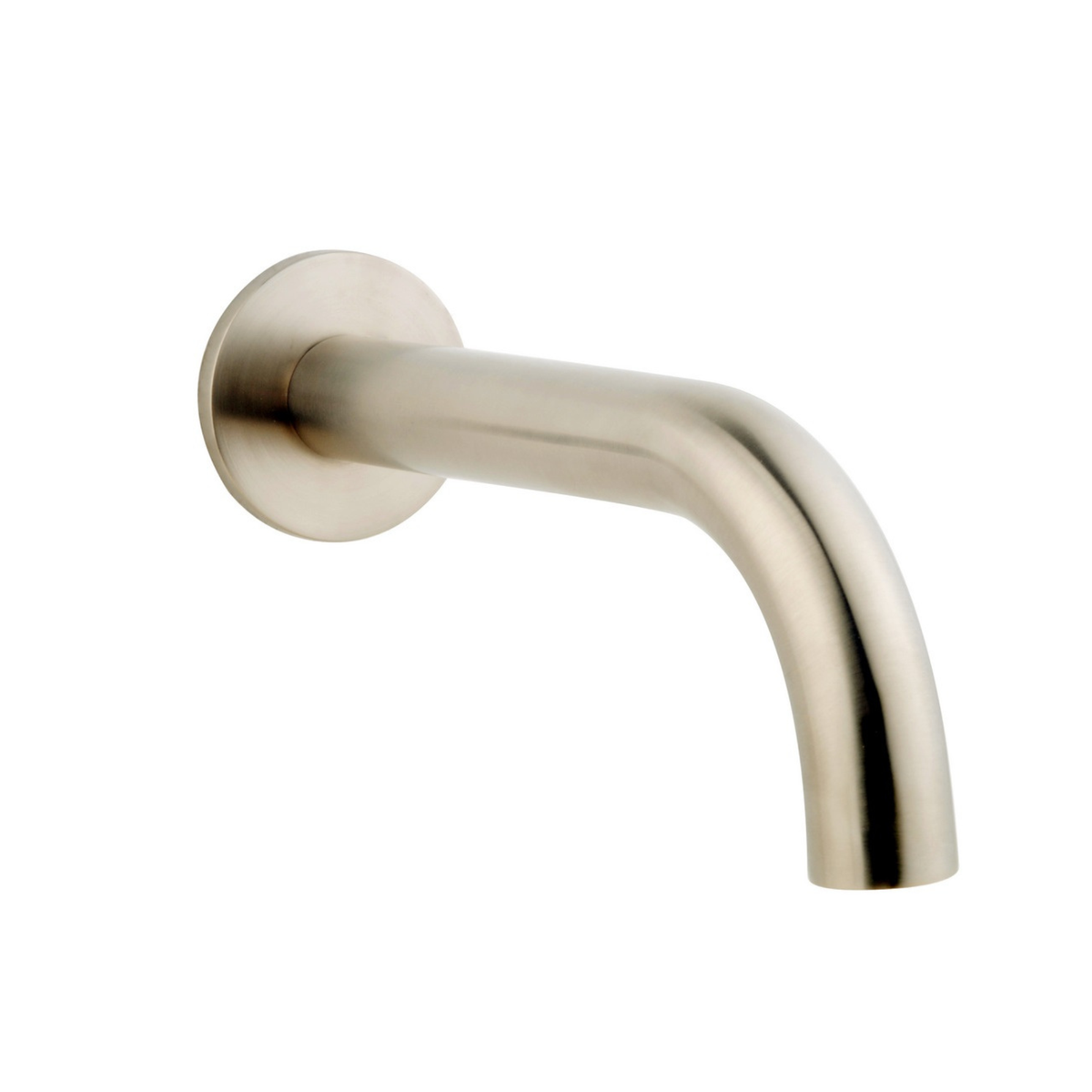 Baduitloop rond 20 cm 1/2'' geborsteld staal