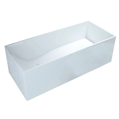 Best Design Experience solid surface vrijstaand bad 170x72x55cm mat wit