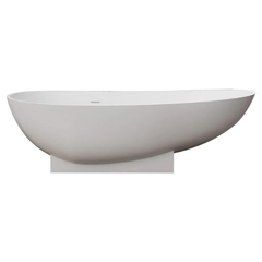Best Design Earth solid surface vrijstaand bad 180x84x56cm mat wit