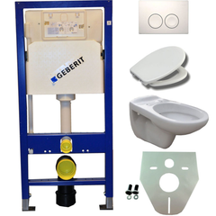 Geberit UP 100 +Neptunus WC+ Ultimo zitt.+ Delta 25 wit
