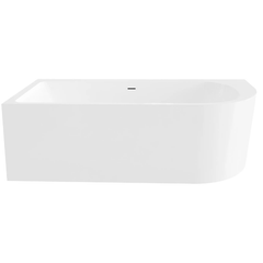 Best Design Living half vrijstaand bad 180x80cm links mat wit