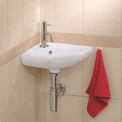 one-Pack Trevi hoekfontein compleet wit