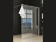 Sita inloopdouche met handdoekhouder 110x200 cm chroom/8 mm helder glas met Nano coating