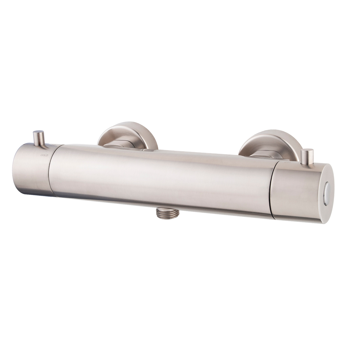 Caral Cool Touch thermostatische douchemengkraan geborsteld staal