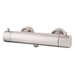 Caral Cool Touch thermostatische douchemengkraan geborsteld staal